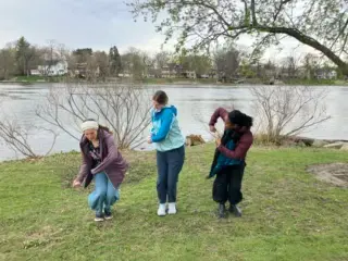 Kate Blair (with Marrisha Hyatte-Devereueawax & Julie Uram) — Dance at Sinnissippi Waterfront Park, Rockford, Illinois